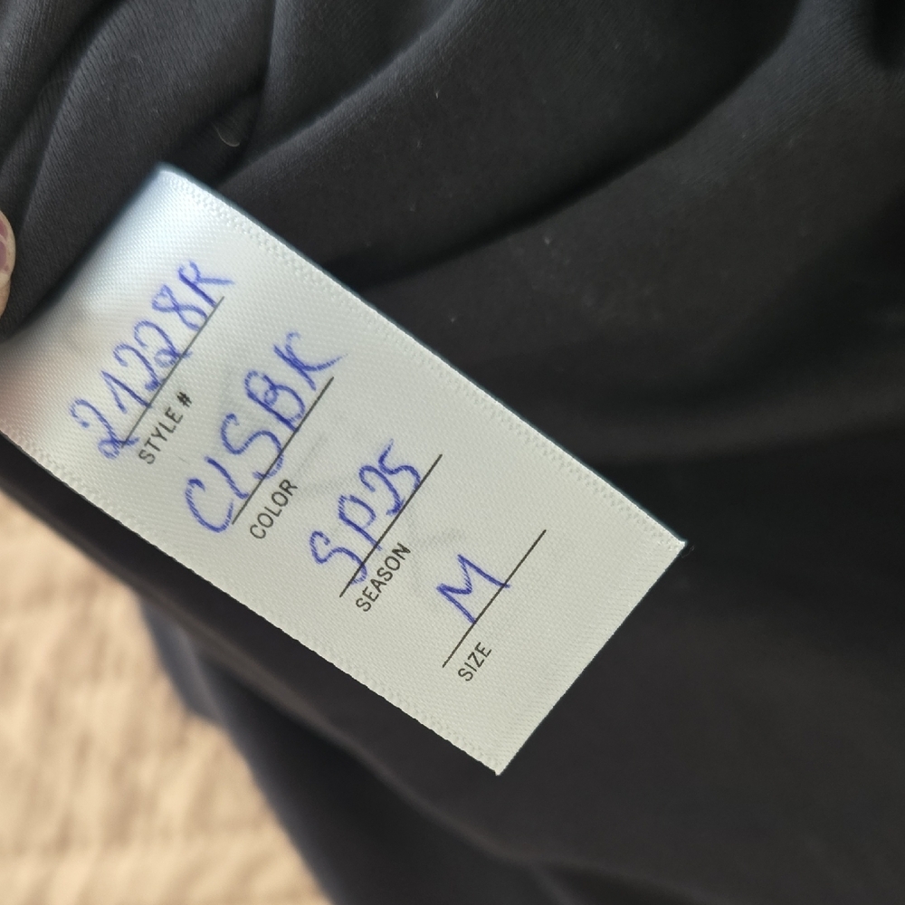SPANX Charcoal V-Neck Short Sleeve Top - Picture 4 of 4